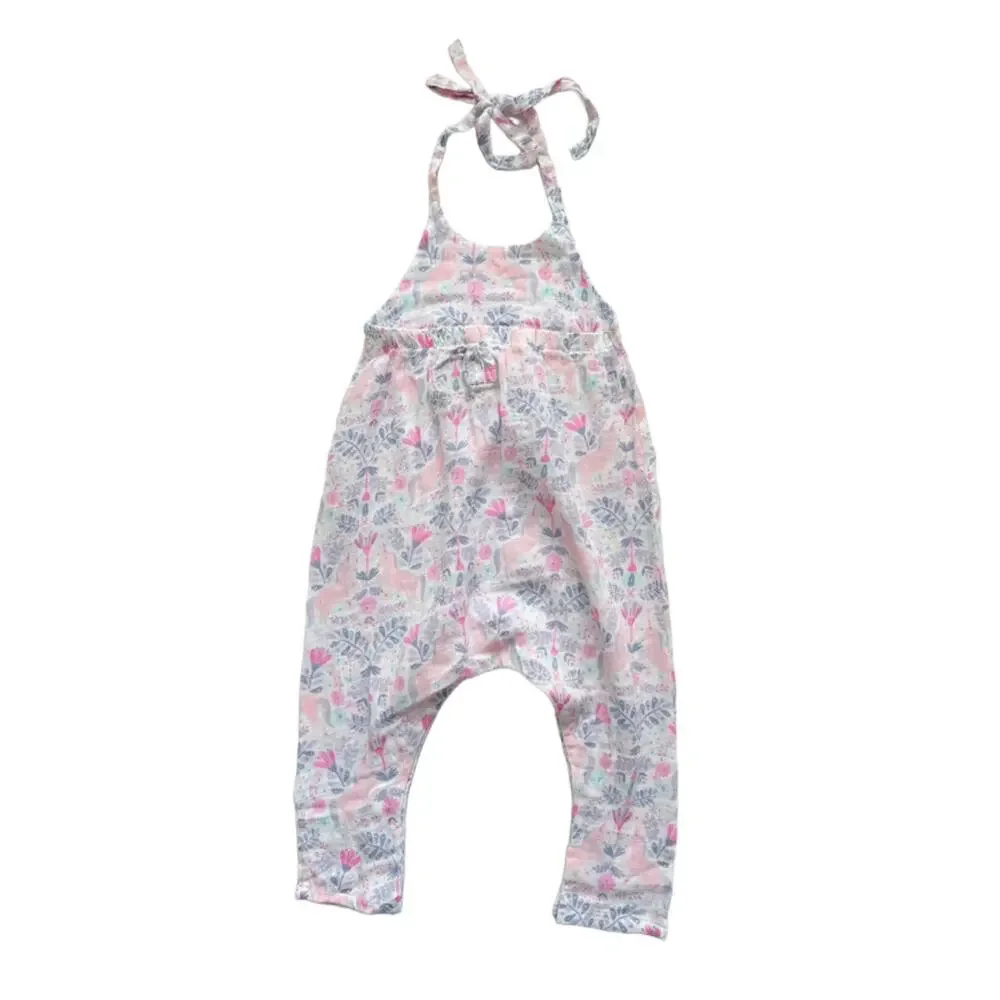 NWT Angel Dear Unicorn Muslin Romper Size 18-24m